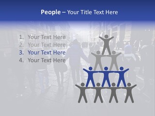 Family Standing Elderly PowerPoint Template