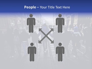 Family Standing Elderly PowerPoint Template