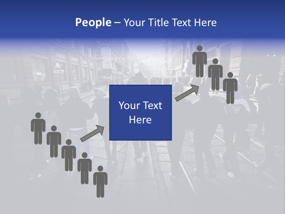 Family Standing Elderly PowerPoint Template