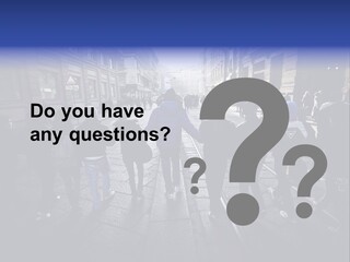 Family Standing Elderly PowerPoint Template