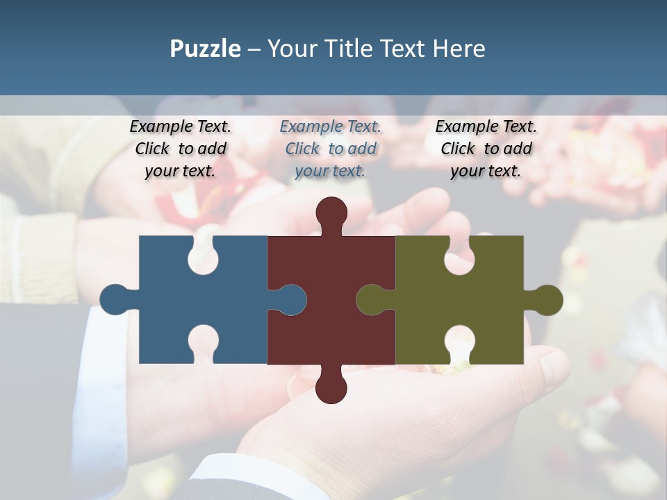 Portrait Retired Caucasian PowerPoint Template