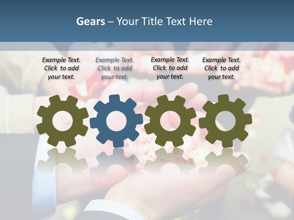 Portrait Retired Caucasian PowerPoint Template