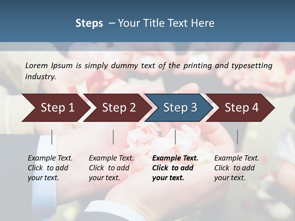 Portrait Retired Caucasian PowerPoint Template