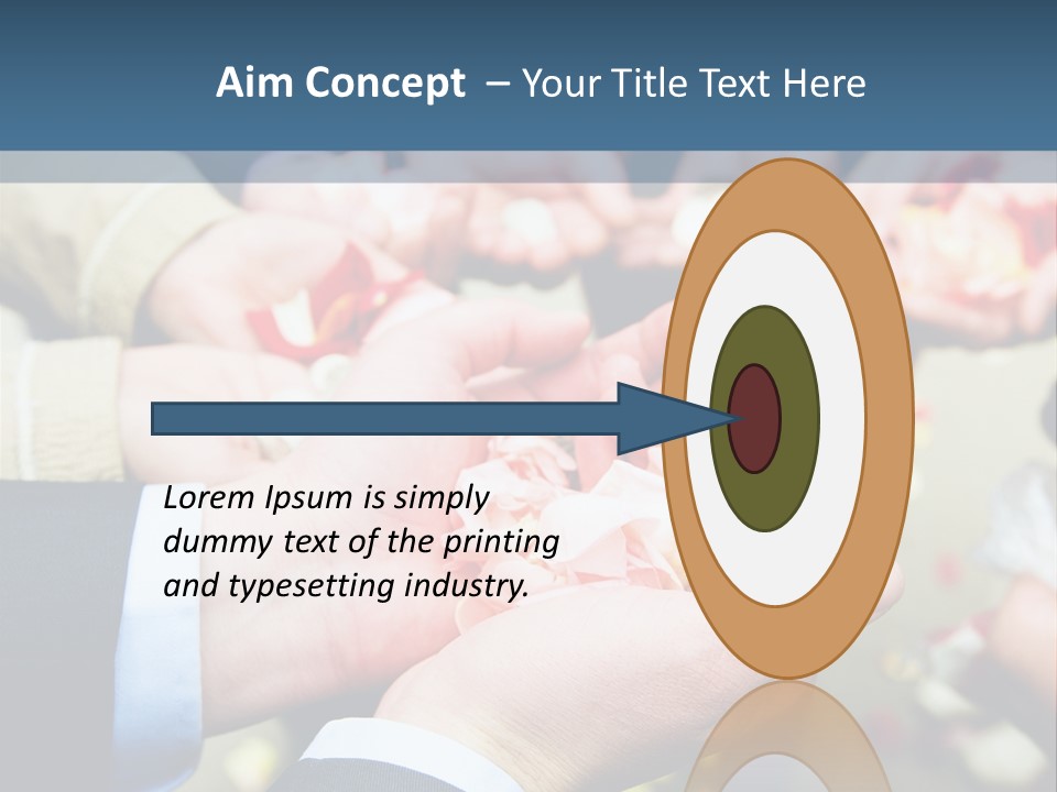 Portrait Retired Caucasian PowerPoint Template