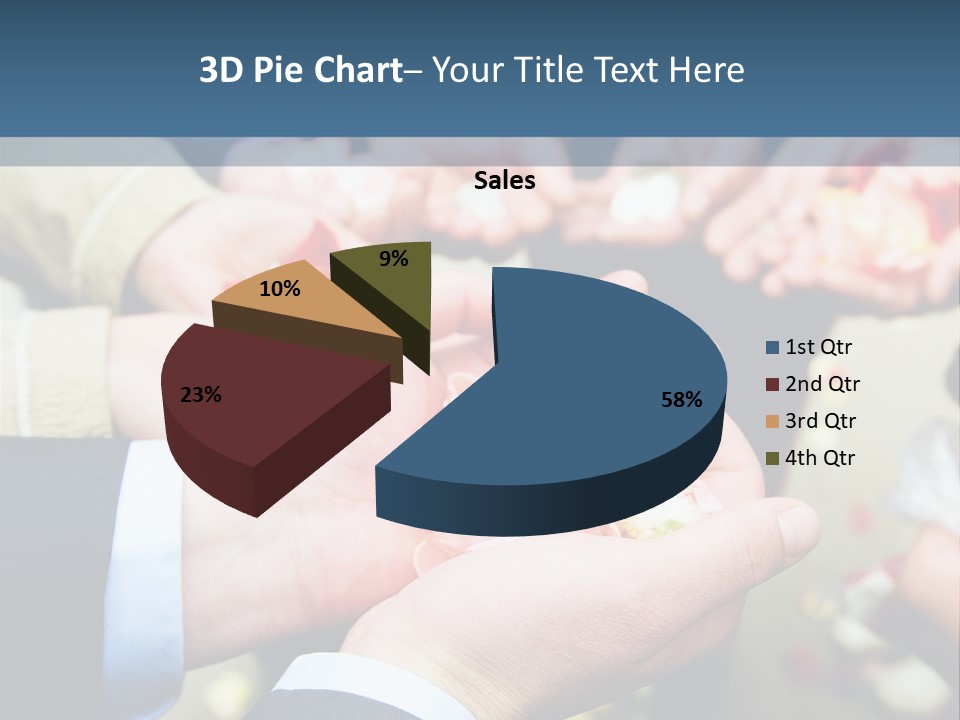 Portrait Retired Caucasian PowerPoint Template