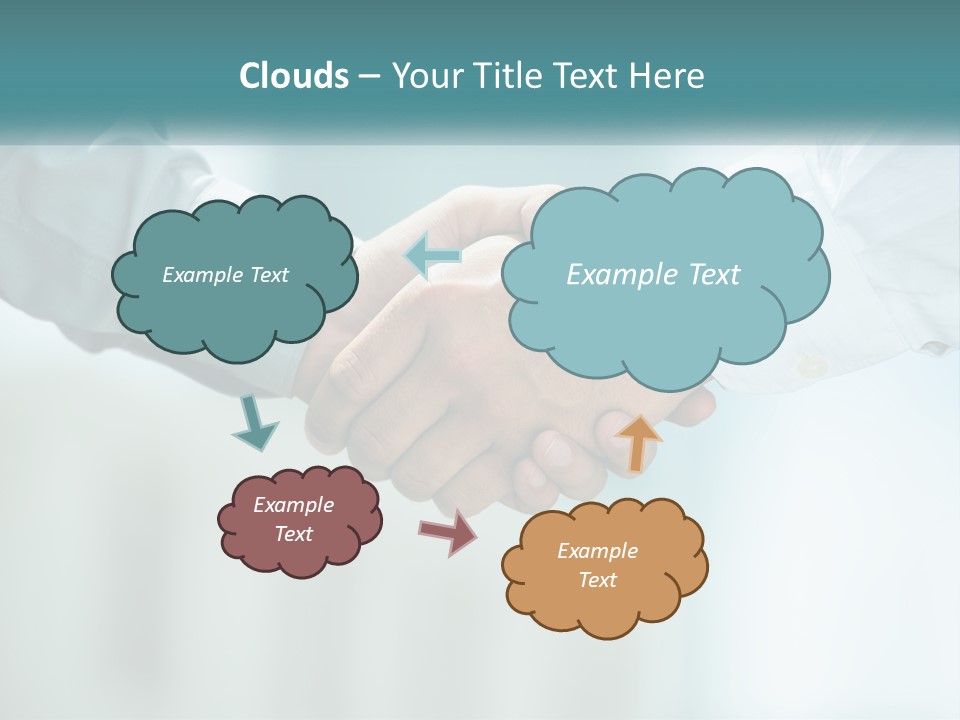 Sunrise White Woman PowerPoint Template