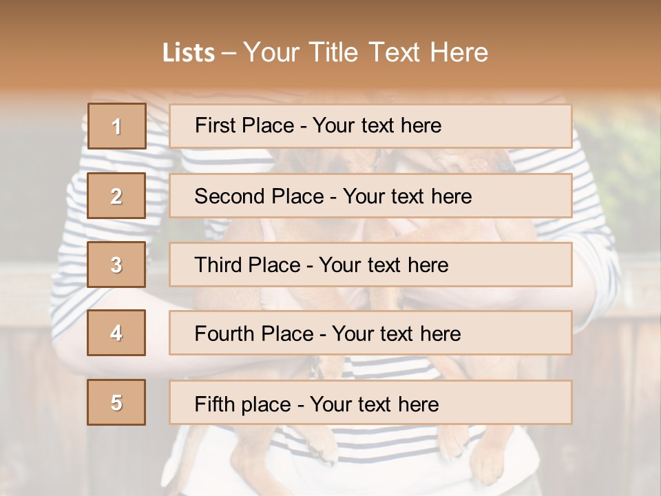 Woman Lifestyle Retired PowerPoint Template