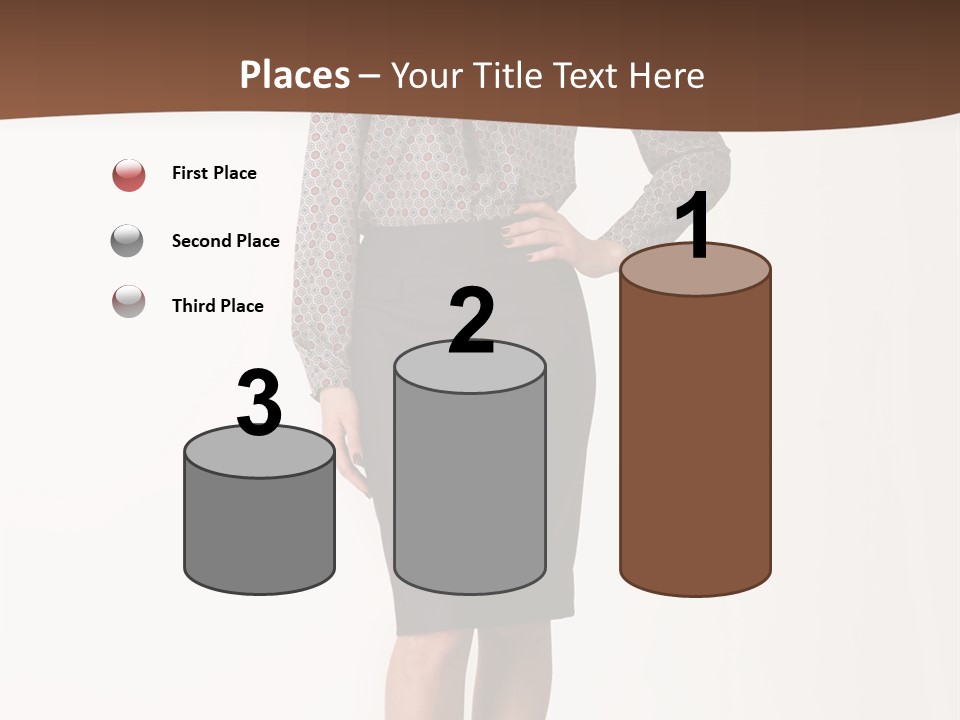 Elderly White Woman PowerPoint Template