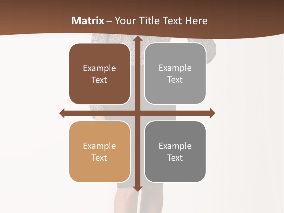 Elderly White Woman PowerPoint Template