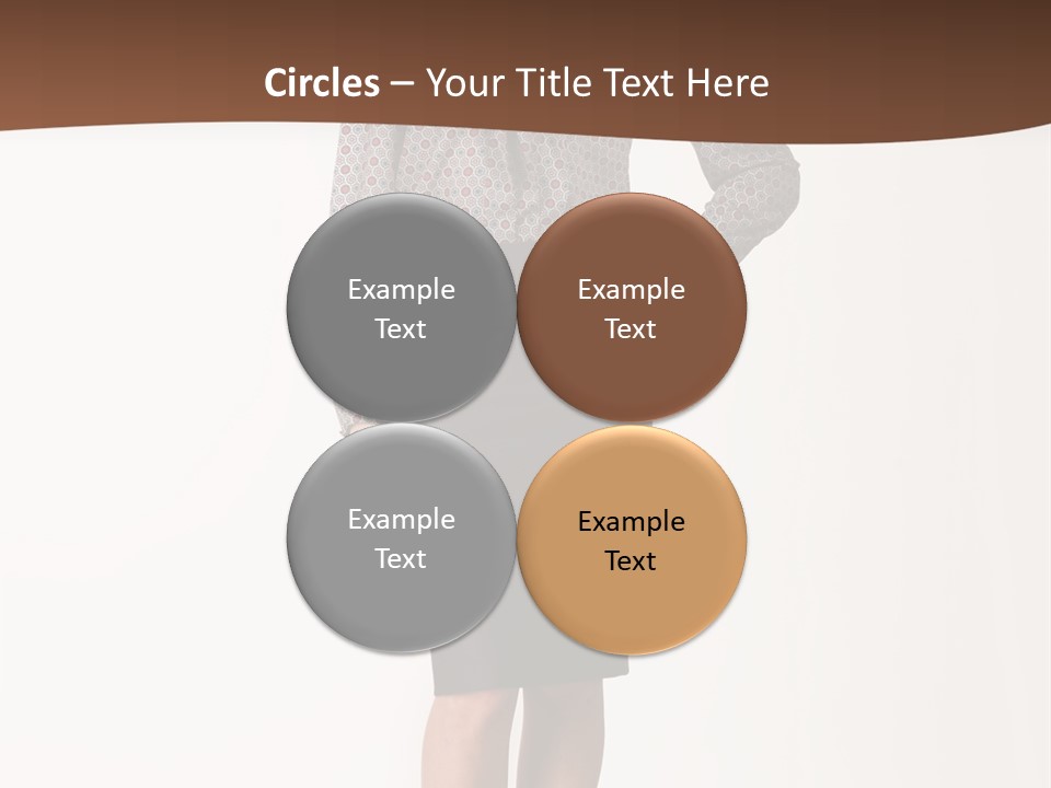 Elderly White Woman PowerPoint Template