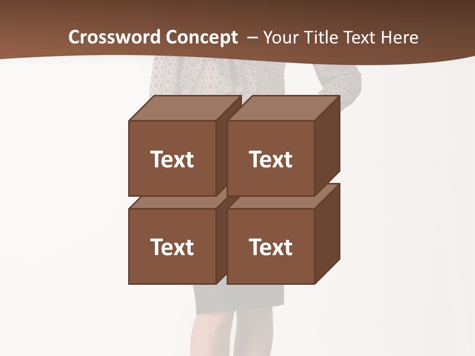 Elderly White Woman PowerPoint Template