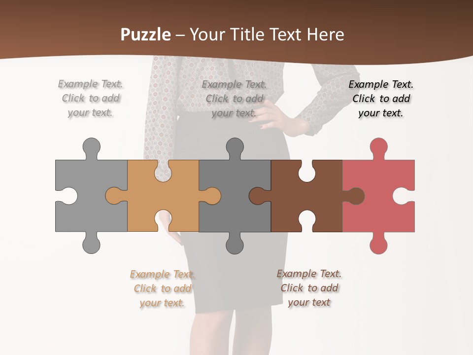 Elderly White Woman PowerPoint Template