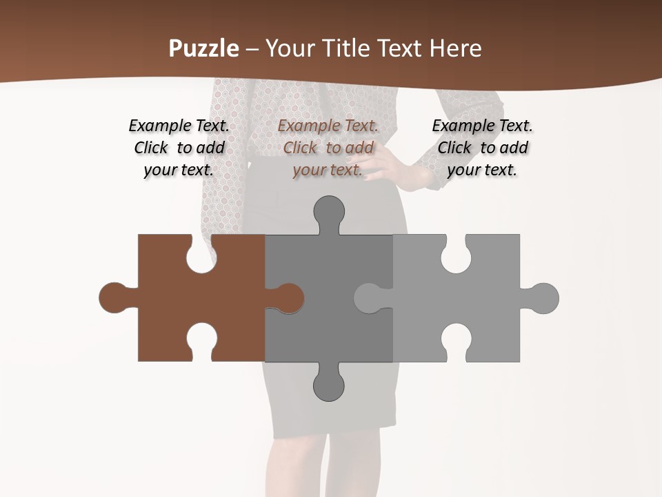 Elderly White Woman PowerPoint Template