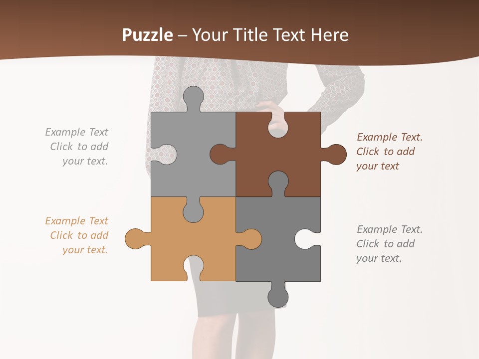 Elderly White Woman PowerPoint Template