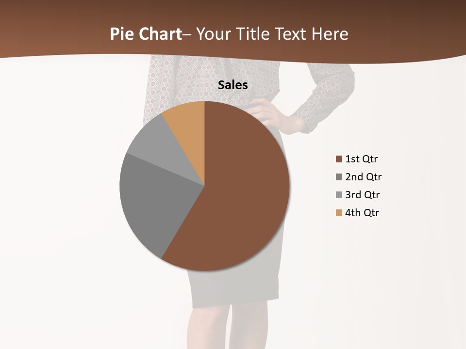 Elderly White Woman PowerPoint Template
