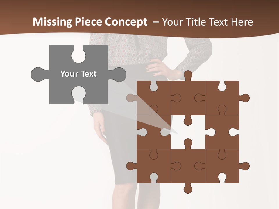 Elderly White Woman PowerPoint Template