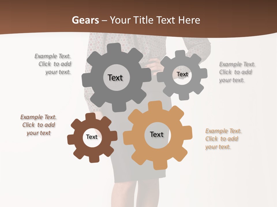 Elderly White Woman PowerPoint Template