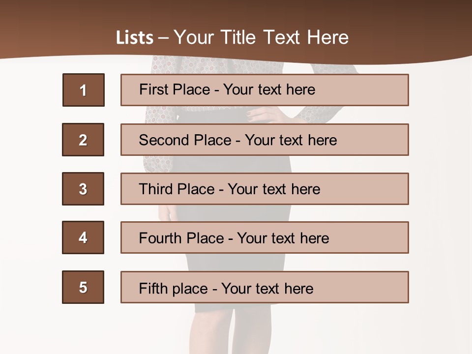 Elderly White Woman PowerPoint Template