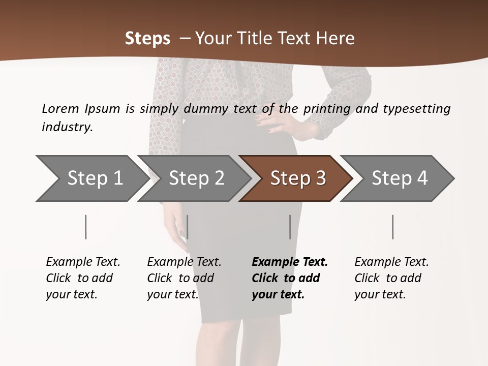 Elderly White Woman PowerPoint Template