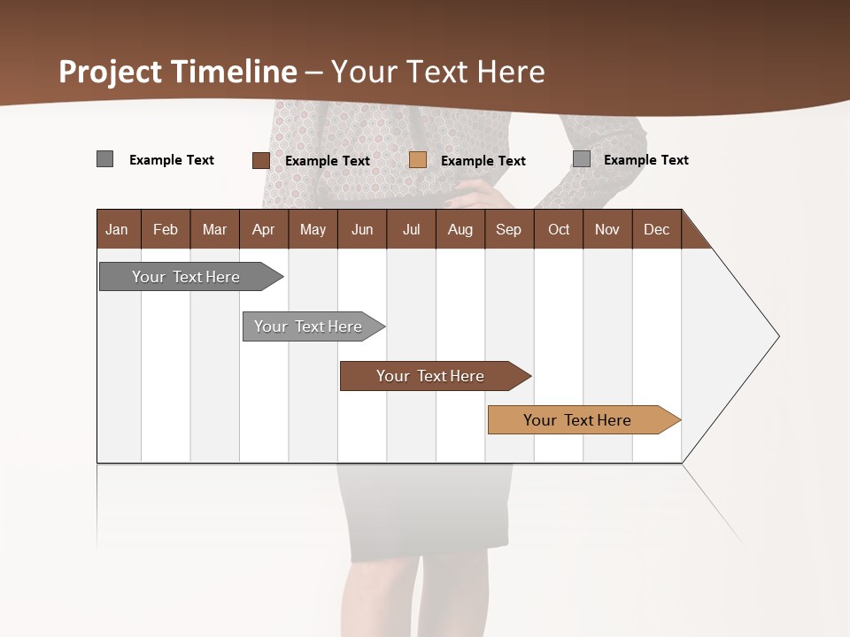 Elderly White Woman PowerPoint Template