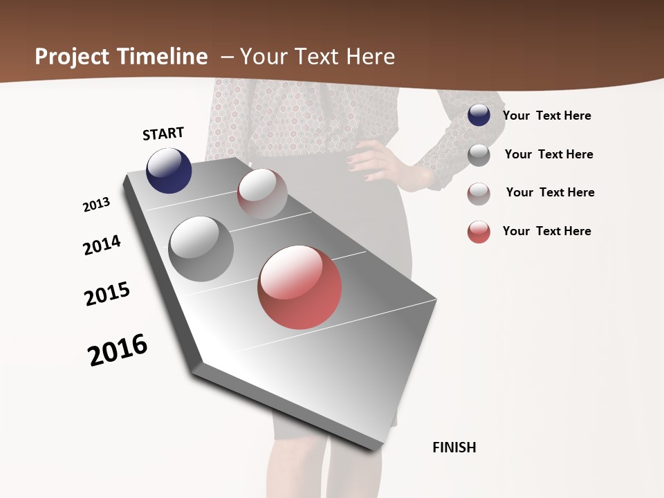 Elderly White Woman PowerPoint Template