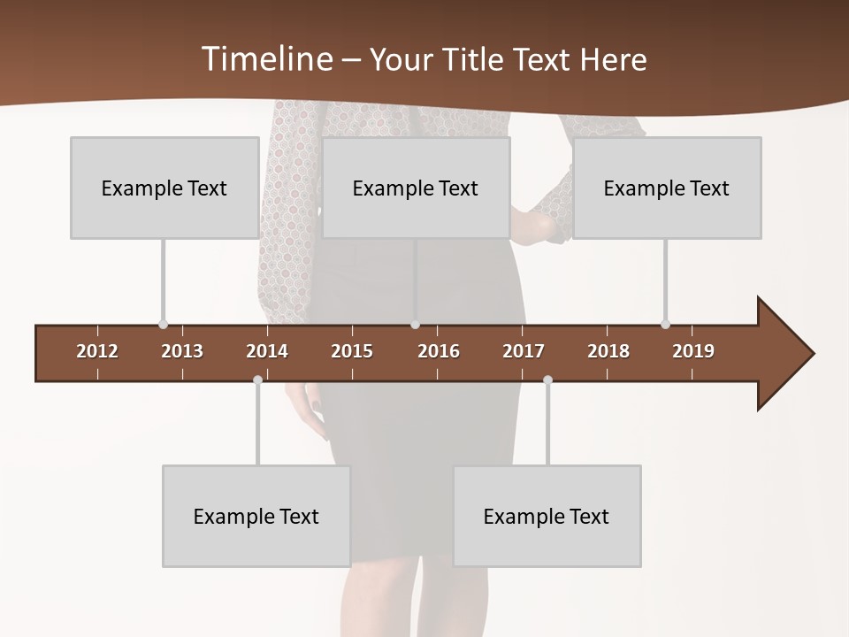 Elderly White Woman PowerPoint Template