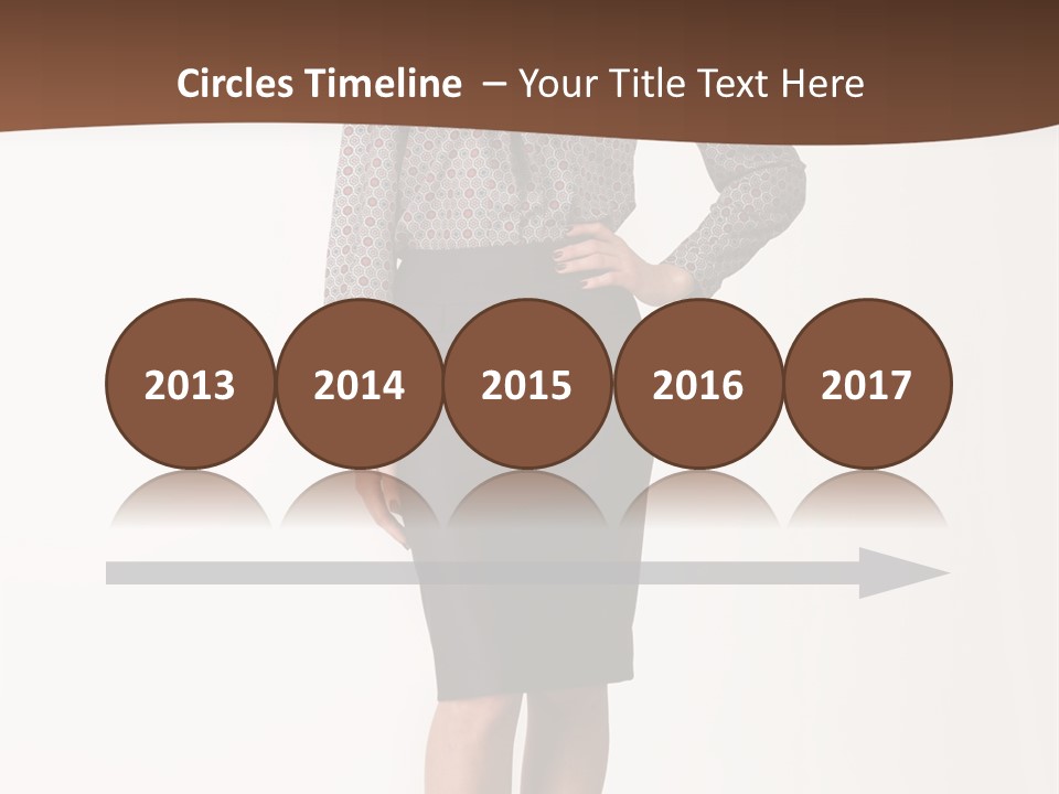 Elderly White Woman PowerPoint Template