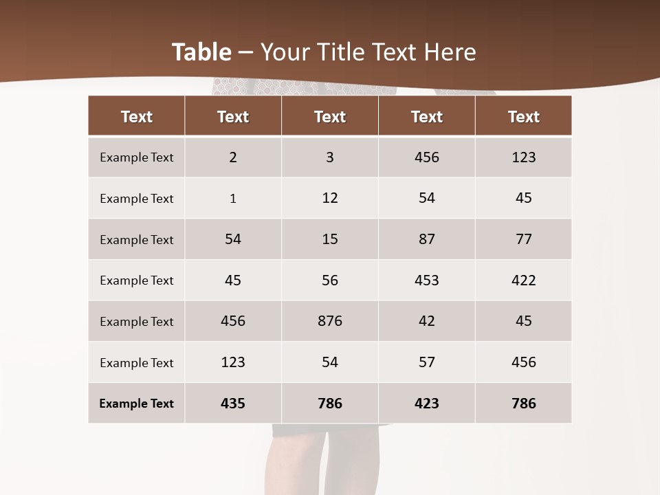 Elderly White Woman PowerPoint Template