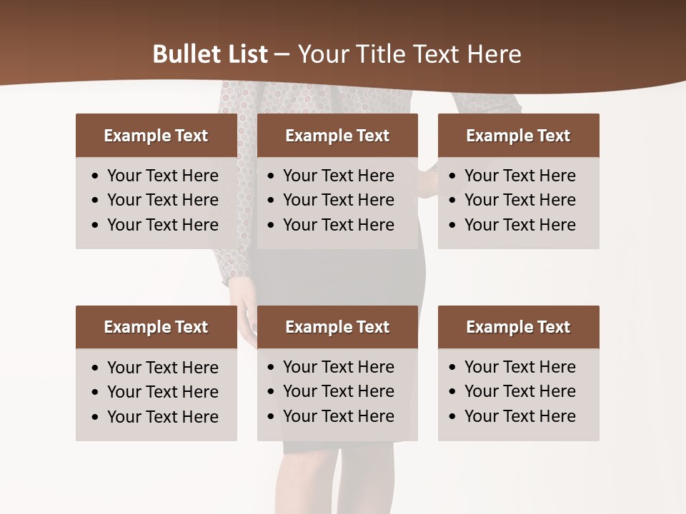 Elderly White Woman PowerPoint Template