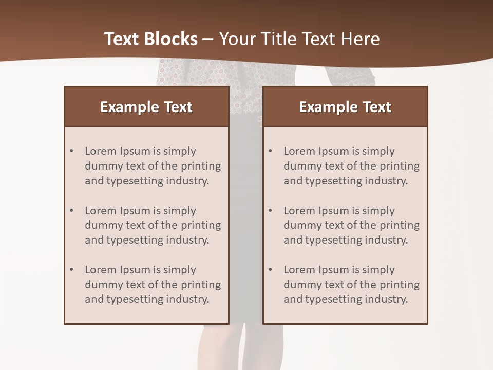 Elderly White Woman PowerPoint Template