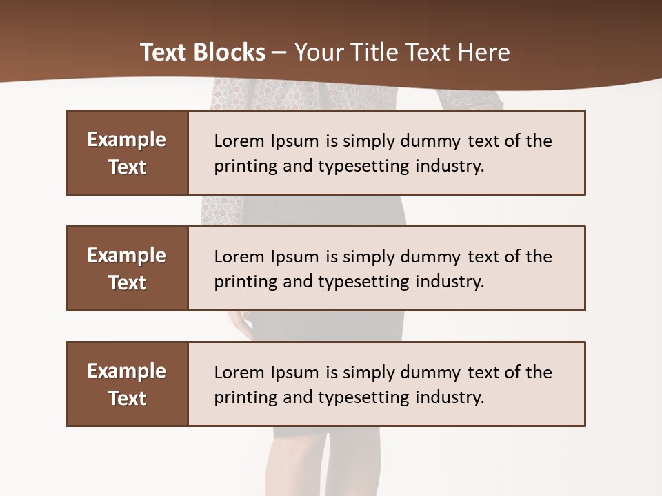 Elderly White Woman PowerPoint Template
