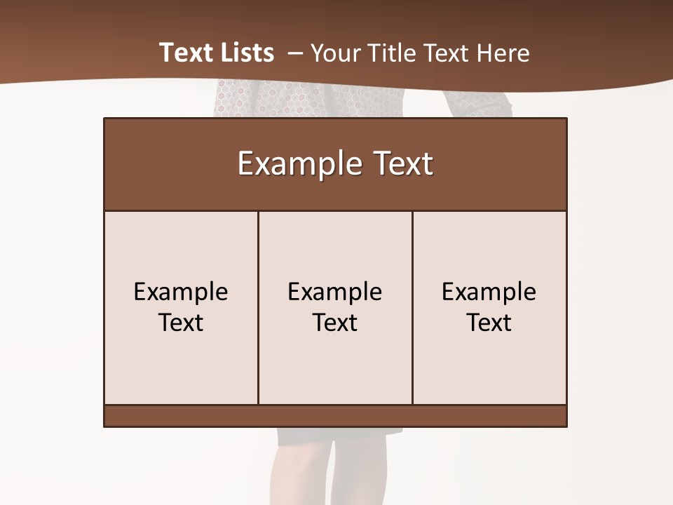 Elderly White Woman PowerPoint Template