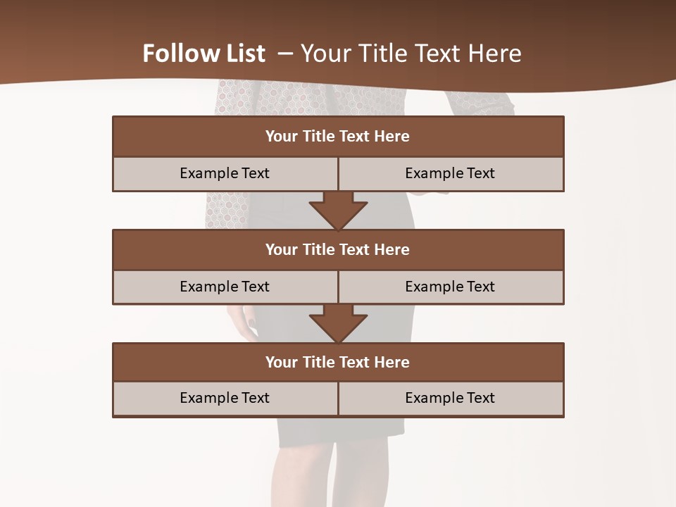 Elderly White Woman PowerPoint Template