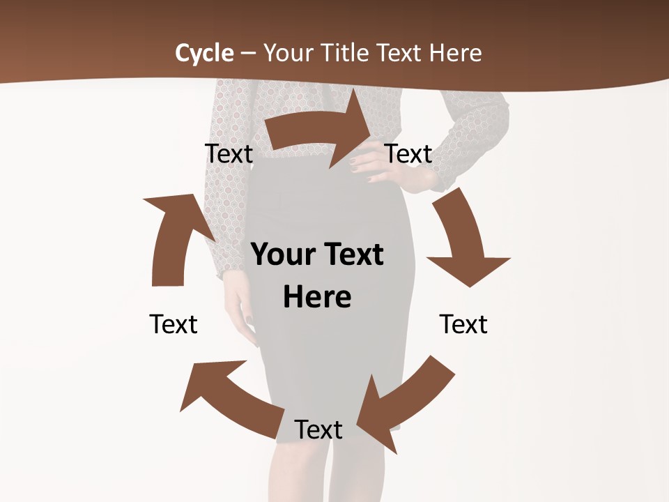 Elderly White Woman PowerPoint Template