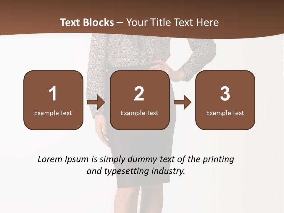 Elderly White Woman PowerPoint Template