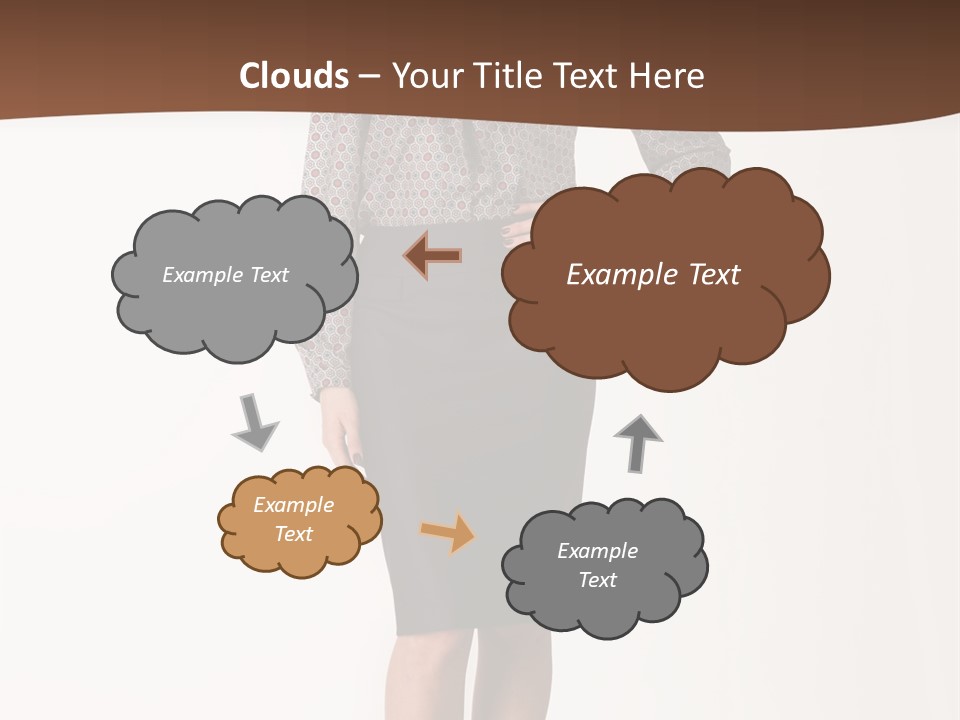 Elderly White Woman PowerPoint Template