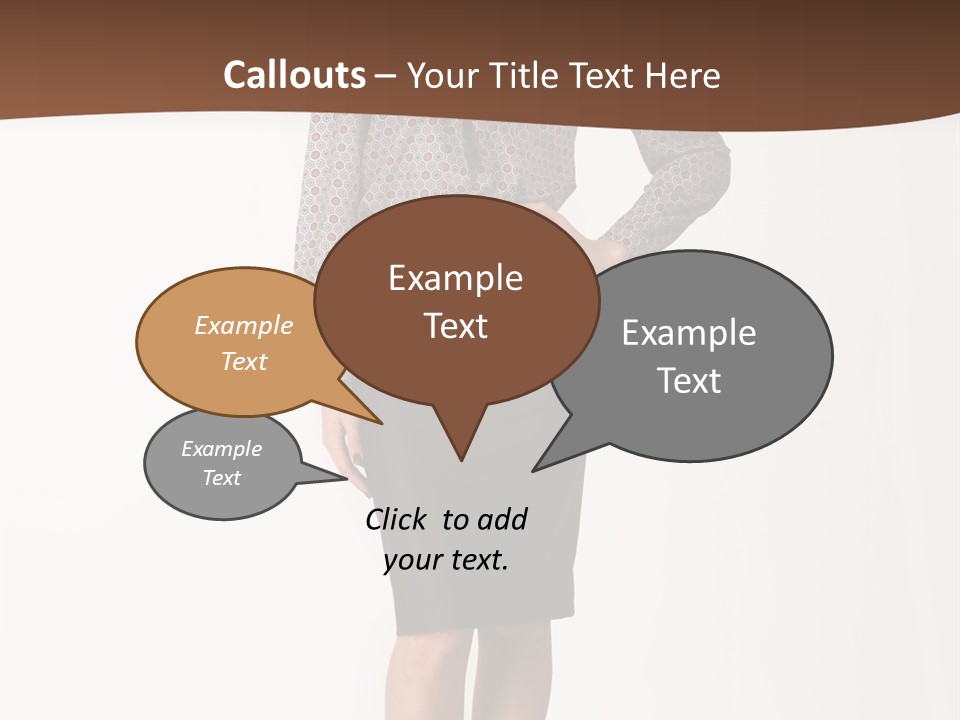 Elderly White Woman PowerPoint Template