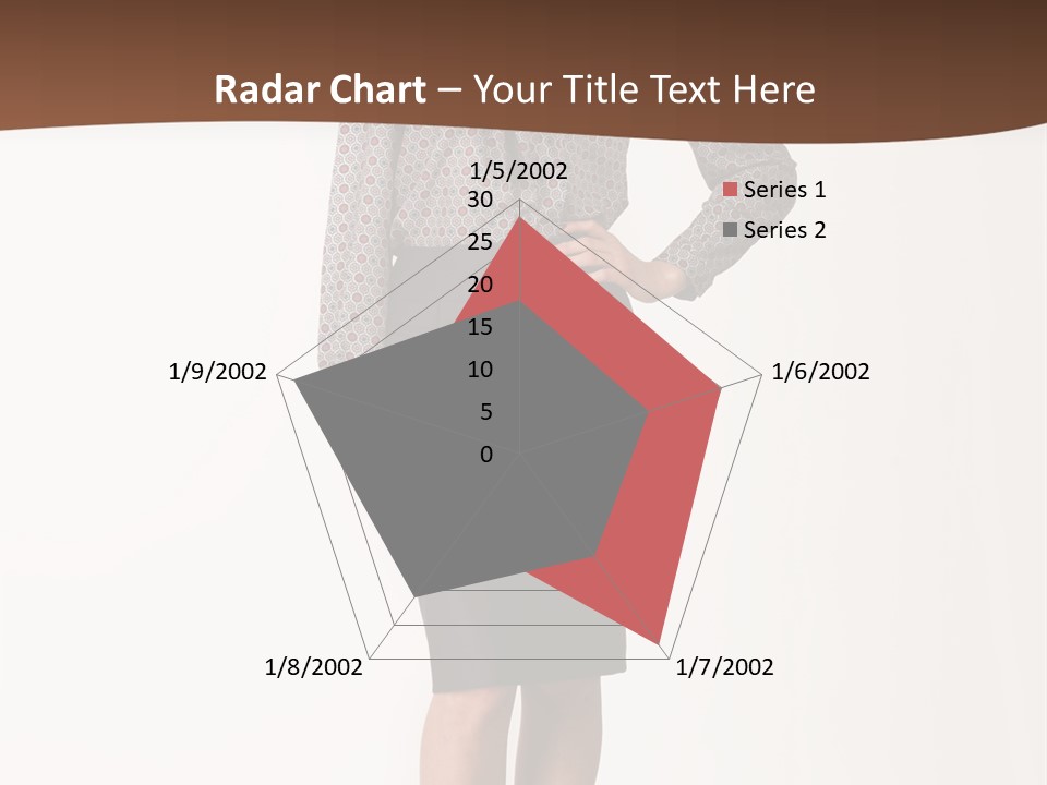 Elderly White Woman PowerPoint Template