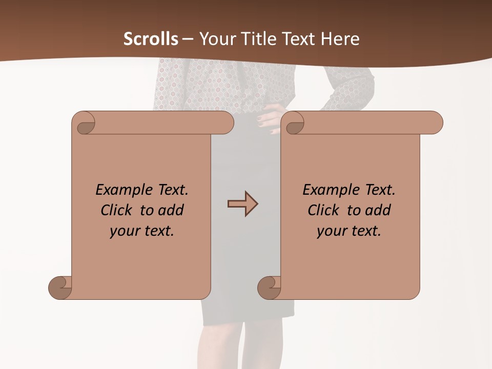 Elderly White Woman PowerPoint Template