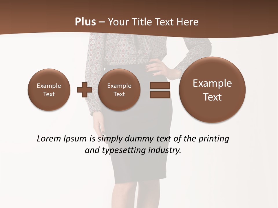 Elderly White Woman PowerPoint Template