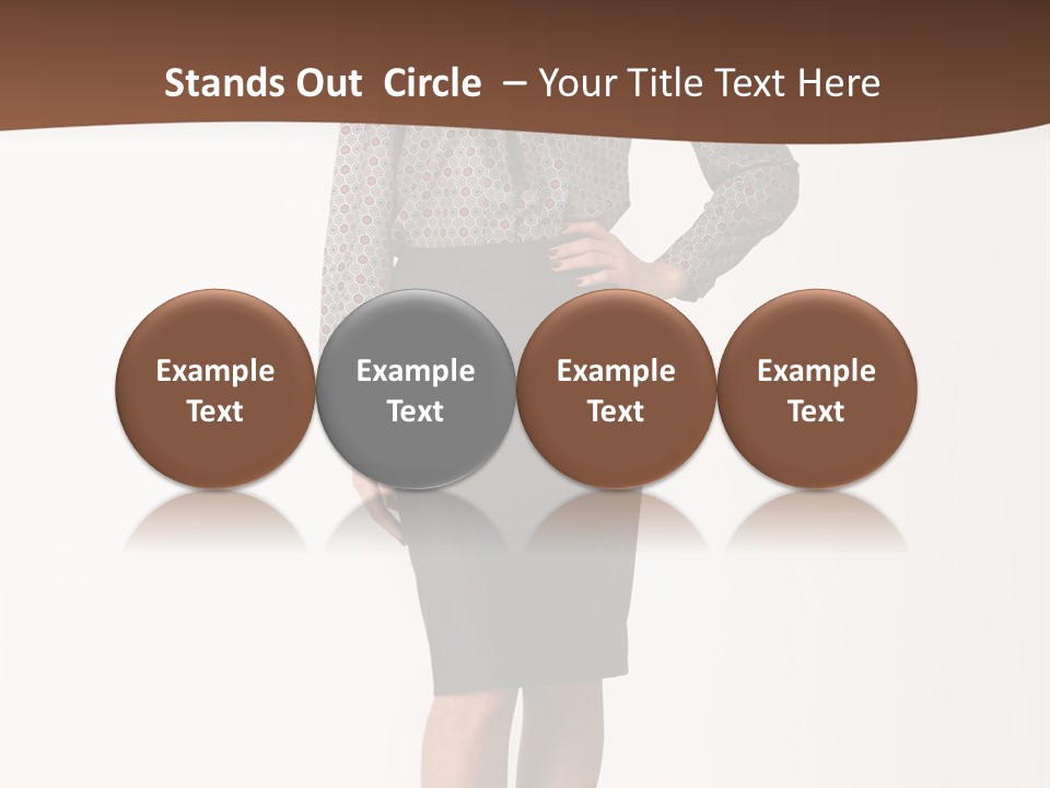 Elderly White Woman PowerPoint Template