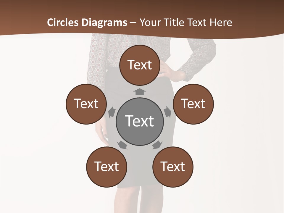 Elderly White Woman PowerPoint Template