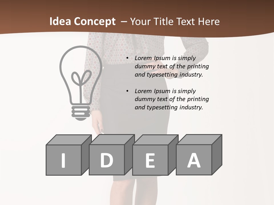 Elderly White Woman PowerPoint Template