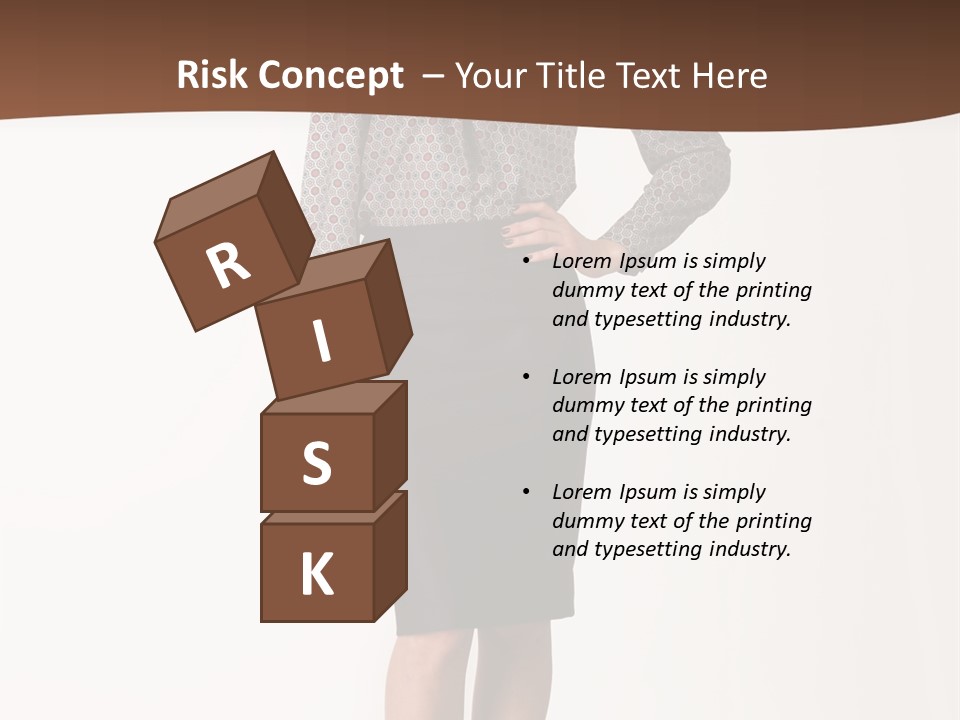 Elderly White Woman PowerPoint Template