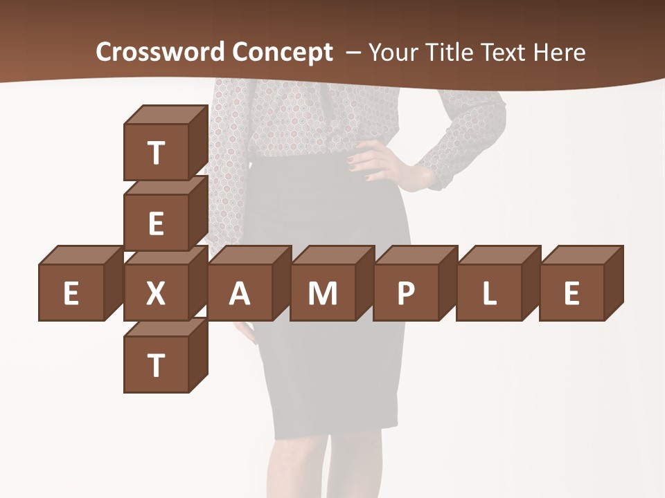 Elderly White Woman PowerPoint Template