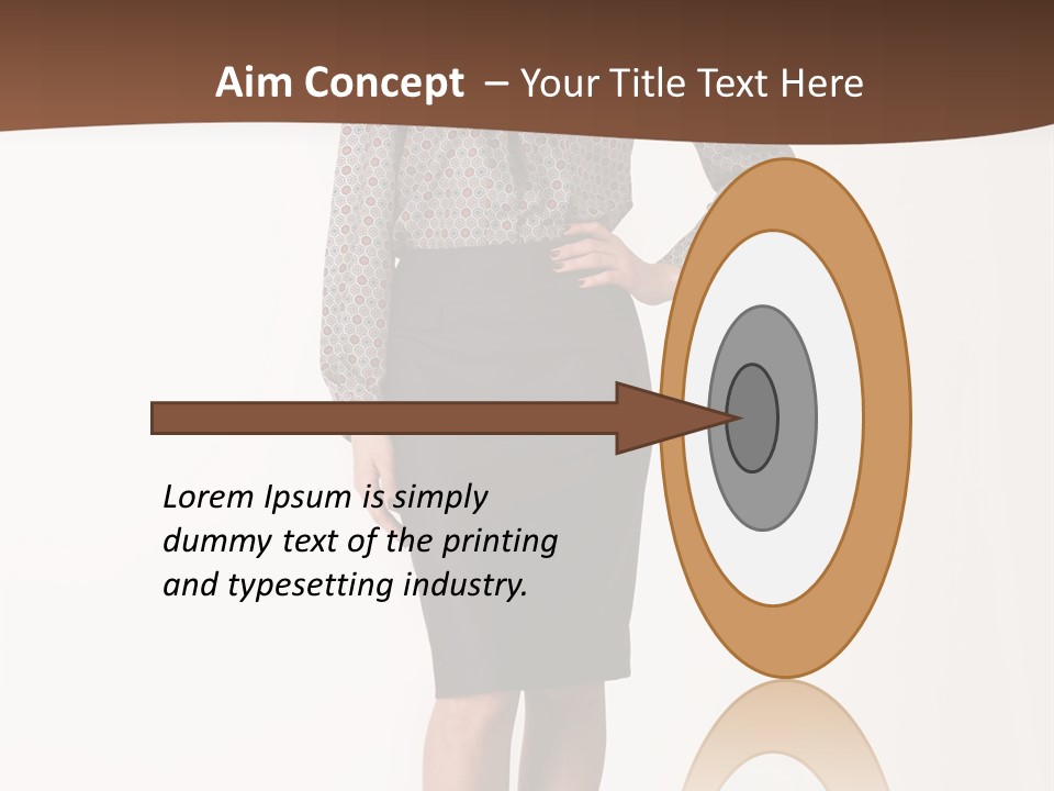 Elderly White Woman PowerPoint Template