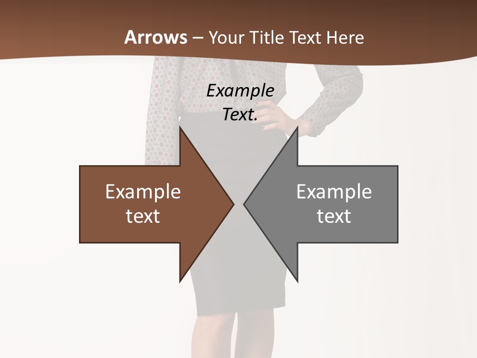 Elderly White Woman PowerPoint Template