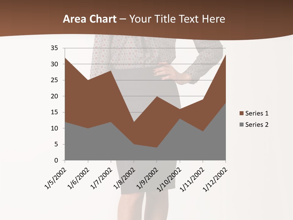Elderly White Woman PowerPoint Template