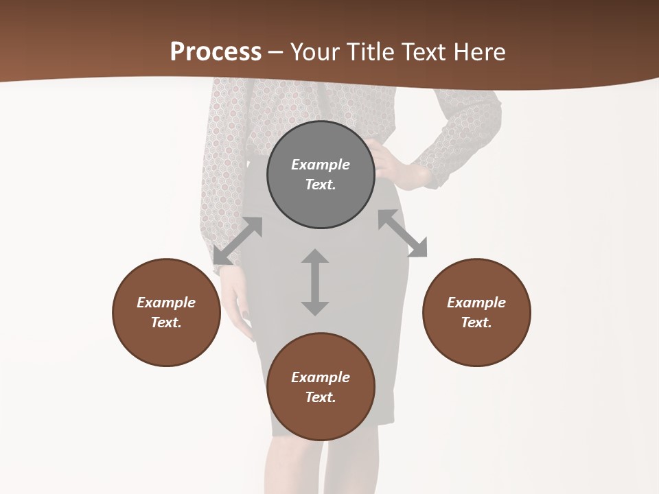 Elderly White Woman PowerPoint Template