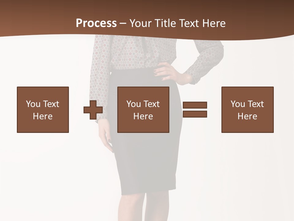 Elderly White Woman PowerPoint Template
